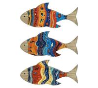 Generico Decoración De Pared Madera - Vintage Estilo Marino Tropical | Escultura Rústica Costera Para El Hogar, Baño, La Sala Estar Cocina Y Piscina Al Aire Libre