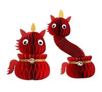 Generico Decoraciones Caballo Año Nuevo Chino 2026 - Pieza Central para El Año Nuevo Chino | Decoración De Escritorio con Caballo De Papel 3D - para Hogar Estante Repisa Entrada Y De Televisión
