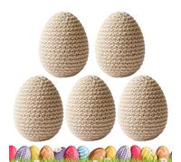 Generico Decorative Easter Eggs - 5 Pieces Felted Wool Egg Ornaments for Easter Decoration, Pastel Eggs | for Vase Wreath Garland Home Dining Workplace Party Celebration Workplace Party Celebration