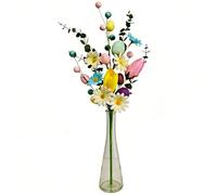 Generico Decorative Easter Stems, Festive Egg Blossom Picks, Ornament Spray with Vibrant Finish, Textured Foam Floral Accent, Spring Holiday Decor with Speckled Style, Seasonal Arrangement for Table