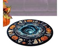 Generico Decorative Halloween Floor Rug With Optical Hole Design For Home