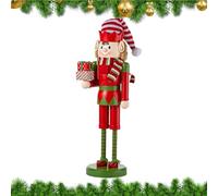 Genérico Decorative Nutcracker Christmas Figure, Home Seasonal Decor For Holidays, 14,96 in Wooden Figurine For Fireplace, Nutcracker Decor, Child Dining Table Festival Party Holiday Bedside Kitchen