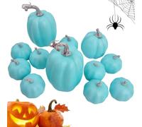 Generico Decorative Pumpkins | 12 Piece Halloween Harvest Ornaments