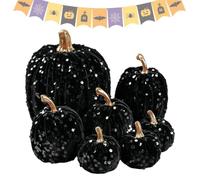 Generico Decorative Pumpkins - 7 Pieces Fall Harvest Tabletop Display
