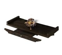Generico Decorative Wall Shelf, Altar Shrine Table, Strong Load-Bearing Rack, Double Layer Storage Stand, Versatile Placement Use for Books, Living Room, Home, Workplace, Bedroom