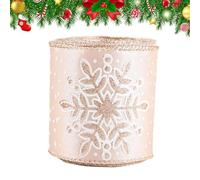 Generico Decorativi per Il Natale - Fascia Decorativa da 198 Centimetri,Nastro Decorativo Colore Champagne,per L'Incarto dei Regali La Decorazione 'Albero I Fiocchi Le Ghirlande E I Mazzi di Fiori