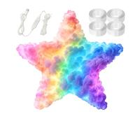 Generico Decorazione con luce a a LED - Lampada USB 3D a forma di temporalesca con set - Illuminazione dinamica multicolore | per ufficio camera da soggiorno feste decorazione foto celebraz