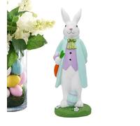 Generico Decorazione Coniglio Primavera | Addobbi Conigli Pasqua Primavera - Coniglio Collezionabile Scultura - per Casa Feste Giardino Portico Patio Interno Ingresso Scrivania Mensola