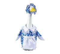 Genérico Decorazione da giardino con vestiti per oca, decorazione primaverile pastorale con cappello, vestito per oche da giardino, per matrimoni, compleanni, feste del Ringraziamento e