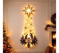 Generico Decorazione da parete illuminata con presepe, quadro natalizio a LED con scena della Sacra Famiglia, decorazioni natalizie per soggiorno, camera da letto, arredamento per la casa (1pcs)