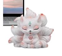 Generico Decorazione del cruscotto | per auto di buon auspicio | Figurine Fox per veicoli Interni, per l'home office Desktop Scaffale Armadietto Ingresso Compleanno Capodanno Natale