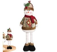 Generico Decorazione di Babbo Natale, Decorazione di Babbo Natale | Pupazzo di Neve Natalizio in Piedi con Gambe allungabili Pupazzo di Neve | Figura in Piedi del Pupazzo di, Decorazione Natal