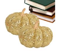 Genérico Decorazione di zucche - Ornamenti autunnali artificiali di zucca Halloween - 2 pezzi forniture tavolo scrivania camino cucina soggiorno camera da letto