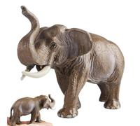Generico Decorazione Elefante Per La Casa,Giocattolo Elefante Asiatico - Scultura Animale Realistica, Ornamento Interno Esterno Per Apprendimento Precoce Bambini