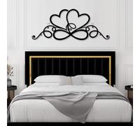 Generico Decorazione murale in Metallo a Forma di Cuore Infinito, Decorazione murale dell'amore eterno, Arte per Il Soggiorno, Decorazione Artistica in Metallo, Scultura Moderna per la casa, SOG