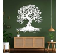 Generico Decorazione murale in Metallo Albero della Vita - Decorazione murale Moderna Ispirata alla Natura con Radici e Rami - Decorazione murale in Metallo Spirituale per Soggiorno,