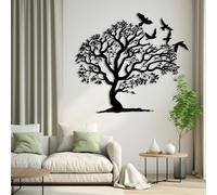 Generico Decorazione murale in Metallo con Albero della Vita, Decorazione in Metallo con Albero della Vita, Decorazione murale con Uccelli, Scultura Moderna per la casa, Albero Artistico per SOG