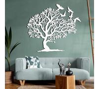 Generico Decorazione murale in Metallo con Albero della Vita, Decorazione in Metallo con Albero della Vita, Decorazione murale con Uccelli, Scultura Moderna per la casa, Albero Artistico per SOG
