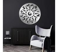 Generico Decorazione murale in Metallo con costellazioni, Decorazione murale in Metallo - Ornamento astrologico e Zodiacale, Opera d'Arte Decorativa, Scultura Moderna per la casa, Soggiorno, Cam