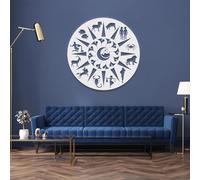 Generico Decorazione murale in Metallo con costellazioni, Decorazione murale in Metallo - Ornamento astrologico e Zodiacale, Opera d'Arte Decorativa, Scultura Moderna per la casa, Soggiorno, Cam
