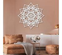 Generico Decorazione murale in Metallo con Mandala, Grande Decorazione murale con Mandala Zen, Decorazione Artistica in Metallo, Decorazione Yoga, Scultura Moderna per la casa, Regalo di inaugur