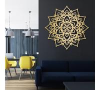 Generico Decorazione murale in Metallo con Mandala, Grande Decorazione murale con Mandala Zen, Decorazione Artistica in Metallo, Decorazione Yoga, Scultura Moderna per la casa, Regalo di inaugur