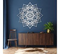 Generico Decorazione murale in Metallo con Mandala, Grande Decorazione murale con Mandala Zen, Decorazione Artistica in Metallo, Decorazione Yoga, Scultura Moderna per la casa, Regalo di inaugur