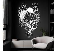 Generico Decorazione murale in Metallo Raffigurante Un Uomo e Una Donna Che Si baciano, Coppia Romantica, Decorazione in Metallo con Design d'Amore, Scultura d'Arte Moderna, Decorazione per la c