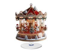 Generico Decorazione Natalizia per Ruota Panoramica, Display Elegante, 1 Pezzo, Ornamento per Ruota Panoramica, Display per Le Vacanze A Carosello, Dimensioni Compatte, Ottimo per L'Ufficio O La Casa