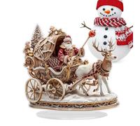 Generico Decorazione Natalizia per Scrivania | Figure 2D in Acrilico di Babbo Natale E Renne per Le Feste,Complemento D'arredamento Multifunzionale per Interni ed Eventi Festivi