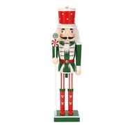 Genérico Decorazione natalizia Schiaccianoci - Natale Schiaccianoci | Figure Schiaccianoci, Pendenti Stagionali | Statuina Schiaccianoci In Legno per Porta D'ingresso, Soggiorno, Chim