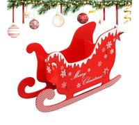 Generico Decorazione per La Slitta di Natale | Decorazione Spaziosa Riutilizzabile per Il Storage | Slitta Babbo Natale Addobbo Natalizio,per Esterno Interno Portico Giardino Tavolo delle Feste