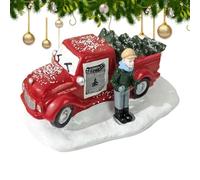 Generico Decorazione Vecchio Camion | Ornamenti in Resina Vintage Rustici,Ornamenti Camion Natalizi - per Camera Scrivania Desktop Fattoria Scuola Dormitorio Vacanza Compleanno Festa Uffici Casa