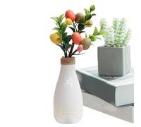 Generico Decorazioni A Uova di Pasqua | Centrotavola Artificiale Multicolore - Composizioni Floreali Pasquali | per Comodino Mensola Libreria Davanzale Soggiorno Camera da Mensola Nursery