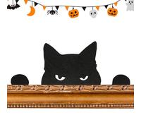 Generico Decorazioni angolari della Porta Toppers della Porta di Halloween Indoor - Cartello d'angolo della Porta di Halloween, Silhouette di Gatti, cartelli Decorativi e targhe per Soggiorno