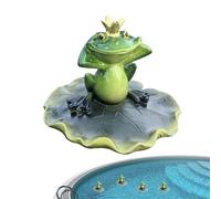 Generico Decorazioni Galleggianti Per Laghetto | Rana Galleggiante Decorativa Artificiale - Figura Animale Realistica in Resina Divertente per Compleanno Regalo Casa Giardino Parco