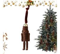 Generico Decorazioni Natalizie con Schiaccianoci | Decorazioni Pendenti Flockate - per il Natale - Per Festività Invernali Porta D'Ingresso Casa Per Le Vacanze Interno 'Auto