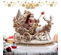 Genérico Decorazioni Natalizie da scrivania, Decorazione da Tavolo 2D in Acrilico con Babbo Natale e Renna, Multiuso per Atmosfera in Finestra Camera da, Soggiorno, Giardino