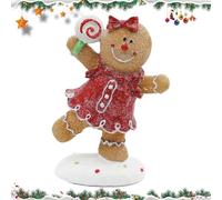 Generico Decorazioni Per Il Natale A Tema Pan Di,Ornamenti In Resina A Forma Di Statua - Statuine di Pan di - Per Interni Soggiorno Camera Dei Bambini Tavolo Comodino Bancone Davanzale Festa