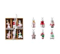 Generico Decorazioni per L'Albero di Natale, Decorazioni in Vetro a Forma di Pupazzo di Neve, Decorazioni di Babbo Natale, Decorazioni Regalo per Le Feste | Angelo Pupazzo di Neve