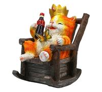 Generico Decorazioni Per L'Esterno | LED Impermeabili Per Sculture Con Cambio Di Colore,Figurine Di Gatto Per Decorazioni Da Giardino - Per Prato Patio Sentiero Portico Balcone E Cortile