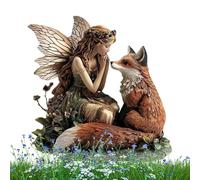 Generico Decorazioni Primaverili per Picchetti da Giardino, Stakes In Acrilico 2D Con Fate Per Esterni, Facili Da Installare Decorazioni Per Prato, Terrazza, Soggiorno E Percorsi