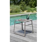 Generico Decorspace Tavolino da caffè per salotto Pop in fiberglass per esterno da giardino e veranda Made in Italy (Tortora)