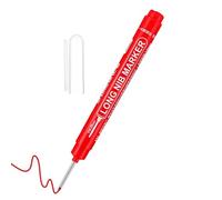 Generico Deep Hole Marker Pens - Long Nose Carpenter Ink Marker | Quick Drying Durable Construction Markers for Wood Metal Long Head Drill Marking Tool for Builders Carpenters DIY Projects