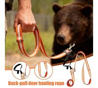 Generico Deer Drag And Harness - Reflective Towing Rope With Extended Shoulder Pads | High Visibility Deer Tether For Hunting Elk, Wild Boar And Bear | Ergonomic Comfort Grip Pulling System For