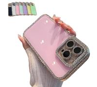 Generico Defendcase New Double-Sided Diamond-Embedded Case for iPhone, New Double Sided Diamond Phone Case, for iPhone16/15/14/13 Pro Max (Pink,11)