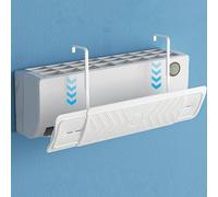 Generico Deflettore Aria Condizionata in Pasta Antitraccia, Deflettore per Condizionatori A Parete, Scomparsa Copri Vento Anti Diretto Blowing Freddo/Calda, per Casa/Ufficio, Anziani, Neonati