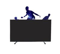 Generico Deflettore da Ping Pong Pieghevole, Blocco for Recinzione Campo for Resistente, più Colori Disponibili, for La Pratica Domestica del Contorno(Black,4 Pieces)