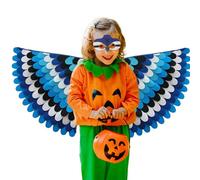 Generico Degli Uccelli Per Bambini - Vestire Le Uccelli Pieghevoli | Costumi Per Pavimenti Per La Pelle Per Feste Di Halloween, Di Piume Colorate Vibranti Per Il Gioco Scolastico, Accessori Per Cos