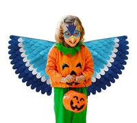 Generico Degli Uccelli Per Bambini - Vestire Le Uccelli Pieghevoli | Costumi Per Pavimenti Per La Pelle Per Feste Di Halloween, Di Piume Colorate Vibranti Per Il Gioco Scolastico, Accessori Per Cos